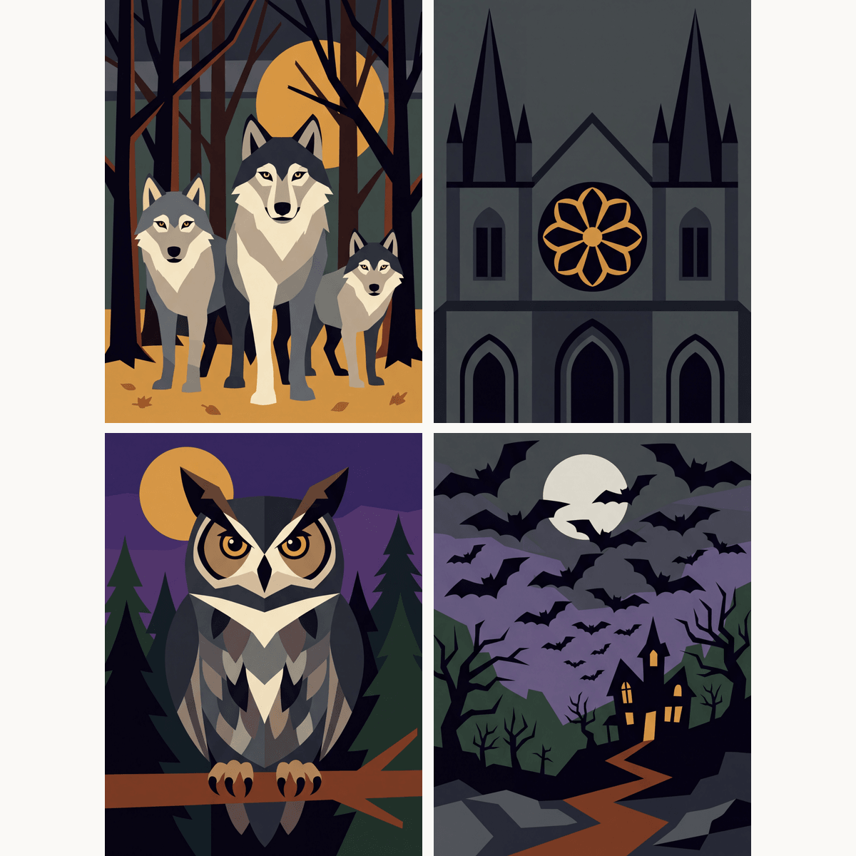 Gothic Shadows - Number Artist Paint by Numbers Kits