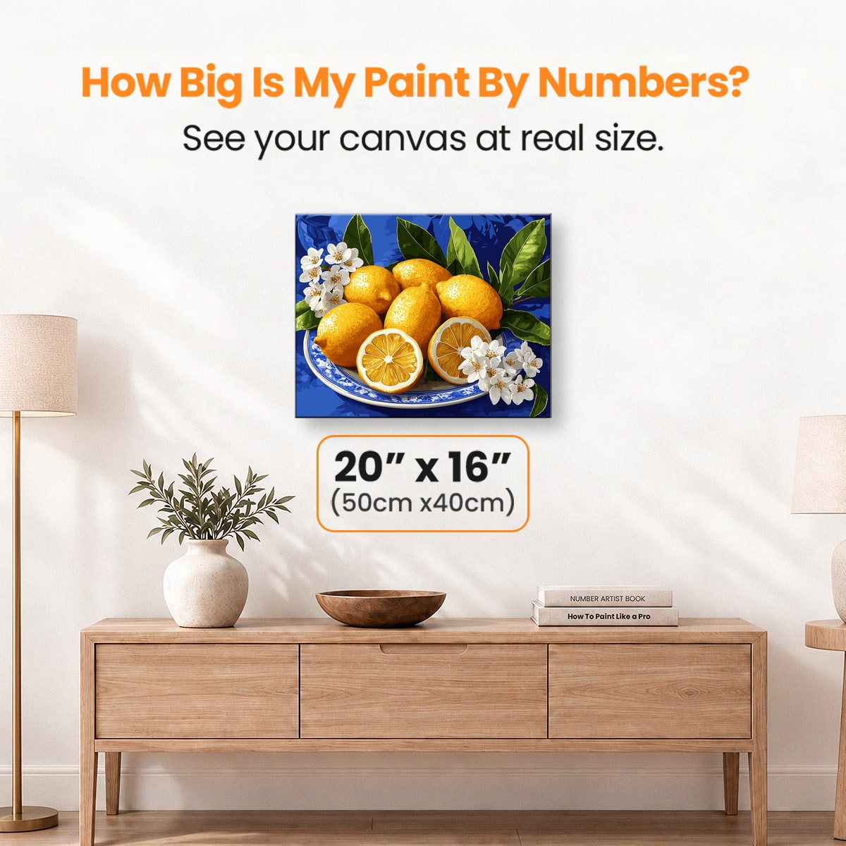 Sunny Yellow Lemons - Number Artist Paint by Numbers Kits