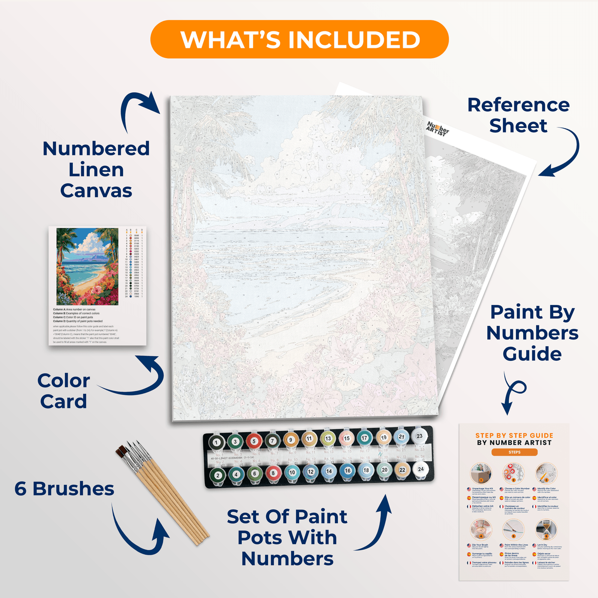 Hidden Island - Number Artist Paint by Numbers Kits