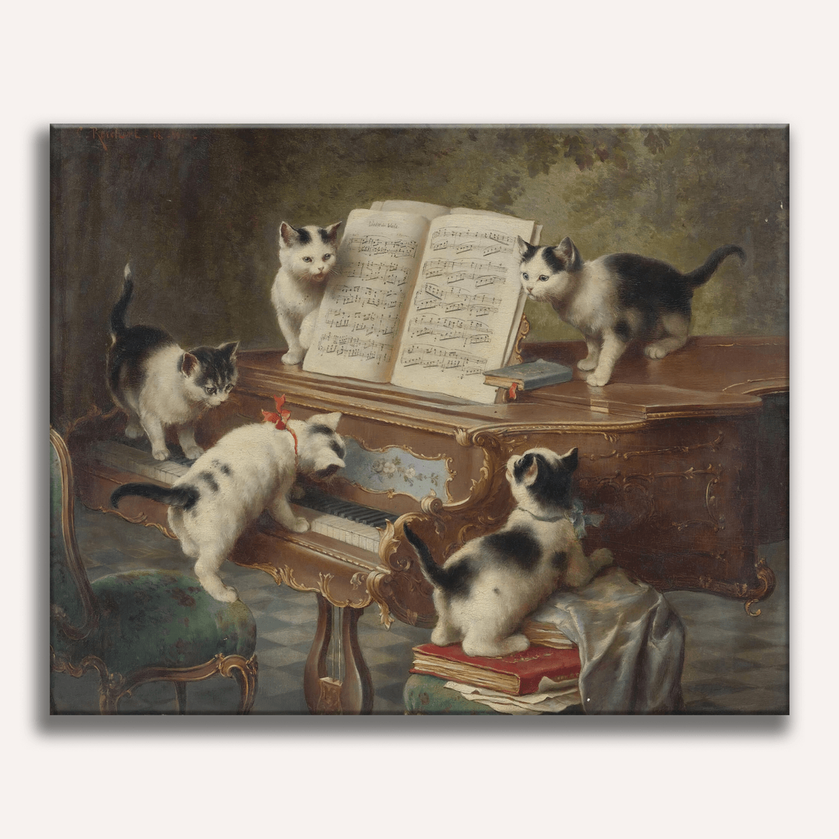 The Kittens' Recital by Carl Reichert - Number Artist Paint by Numbers Kits