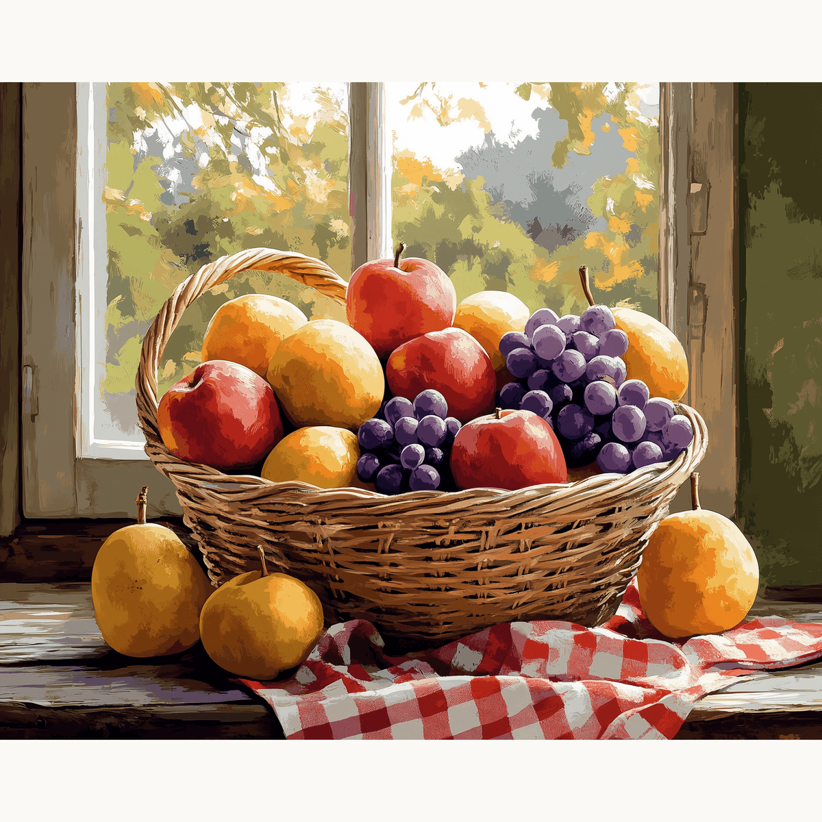 Fruit Basket - Number Artist Paint by Numbers Kits