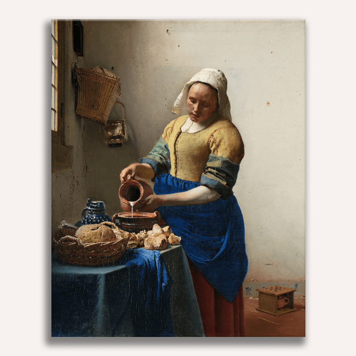 The Milkmaid by Johannes Vermeer - Number Artist Paint by Numbers Kits