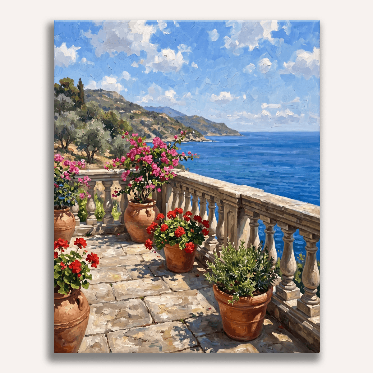 Seaview Terrace - Number Artist Paint by Numbers Kits