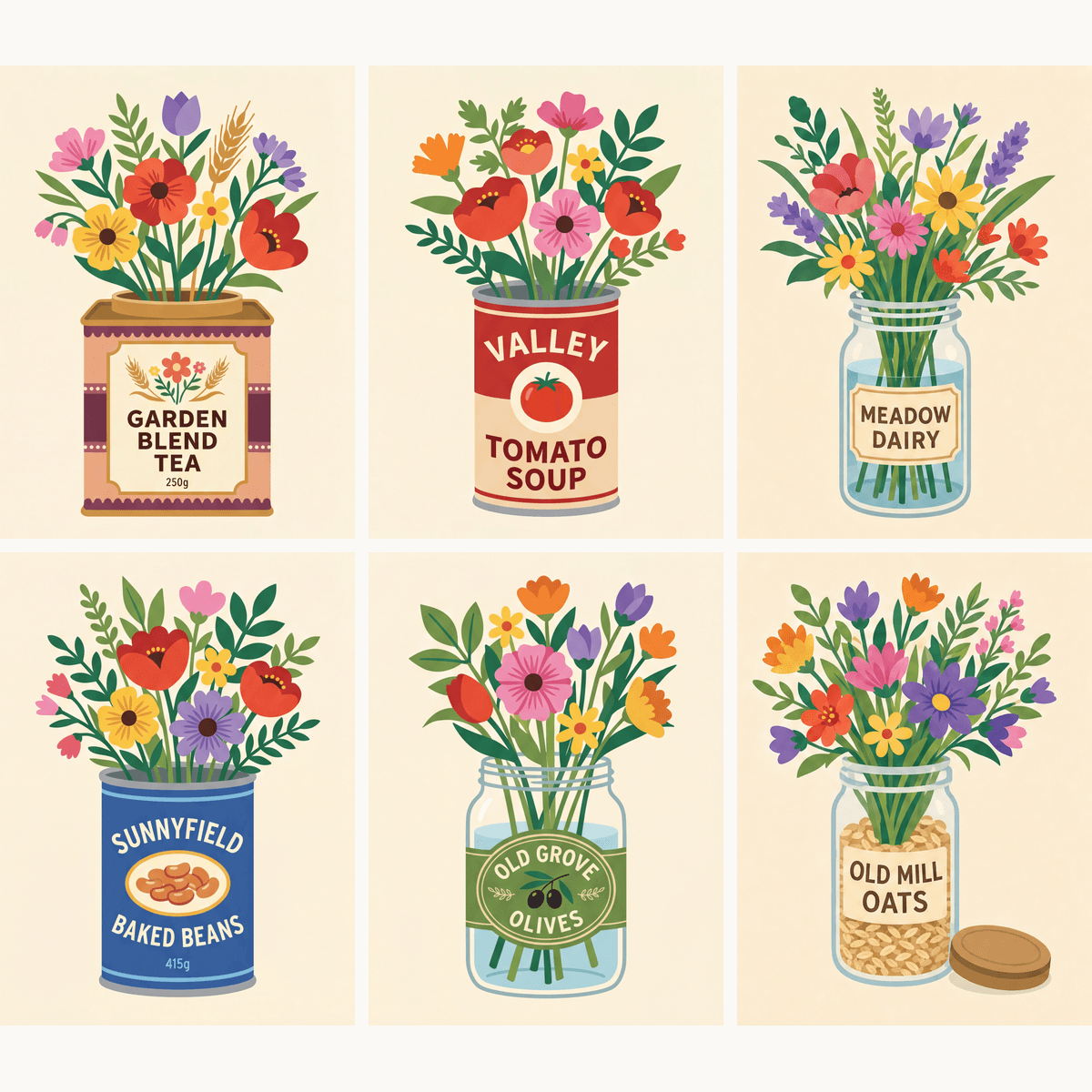 Pantry Blooms - Number Artist Paint by Numbers Kits