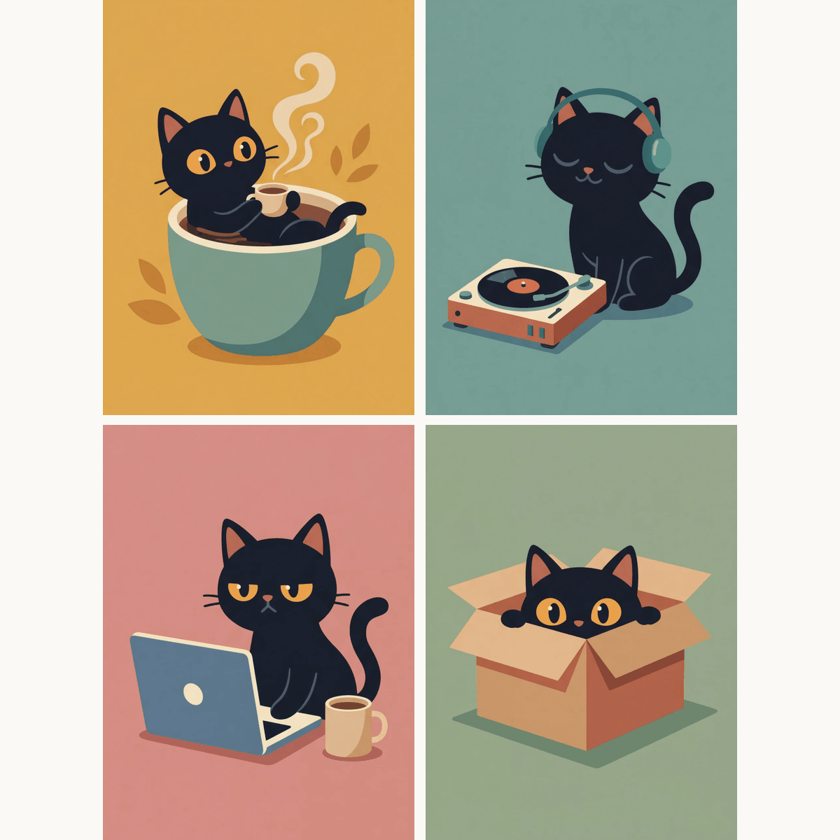 Black Cat Diaries - Number Artist Paint by Numbers Kits