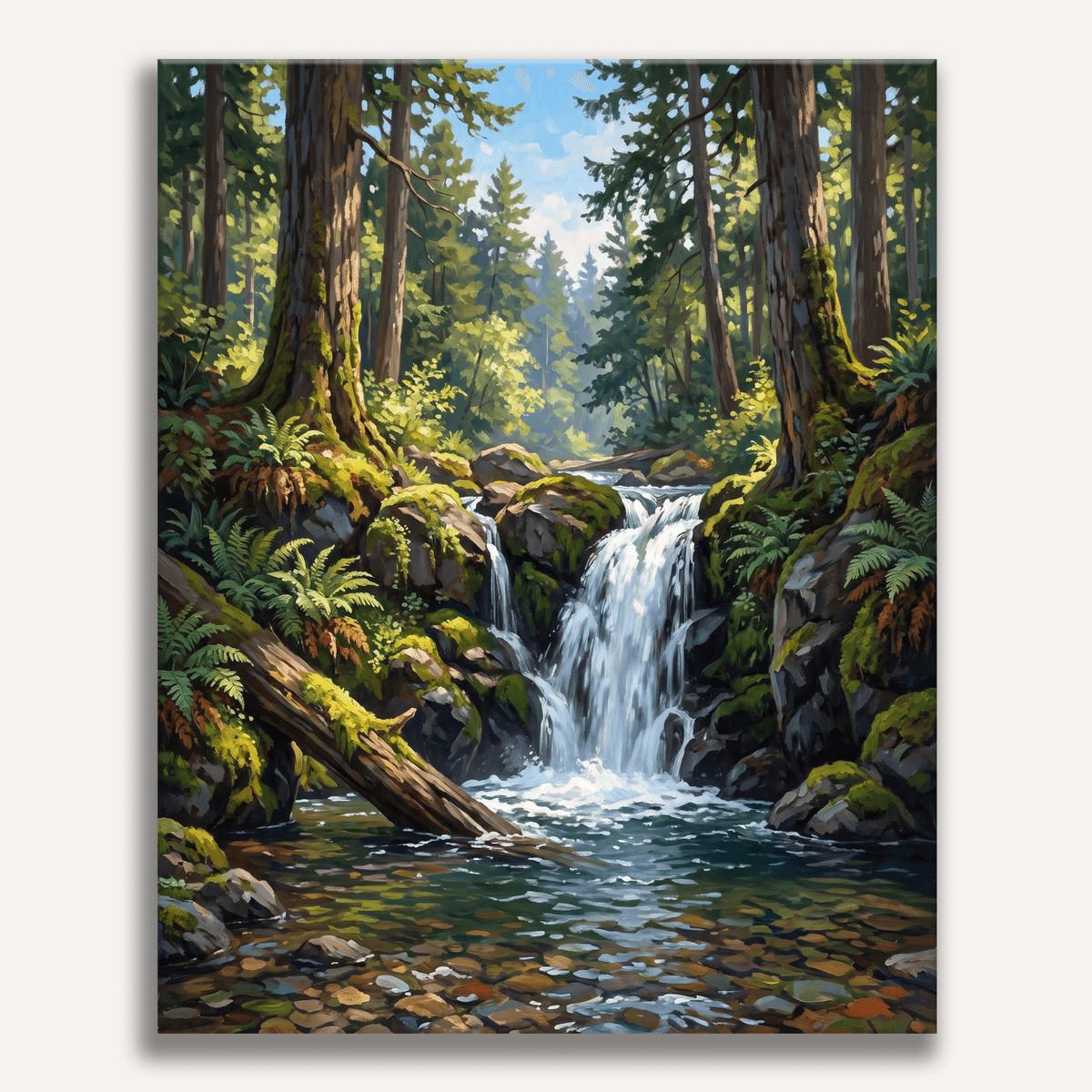 Forest Waterfall - Number Artist Paint by Numbers Kits
