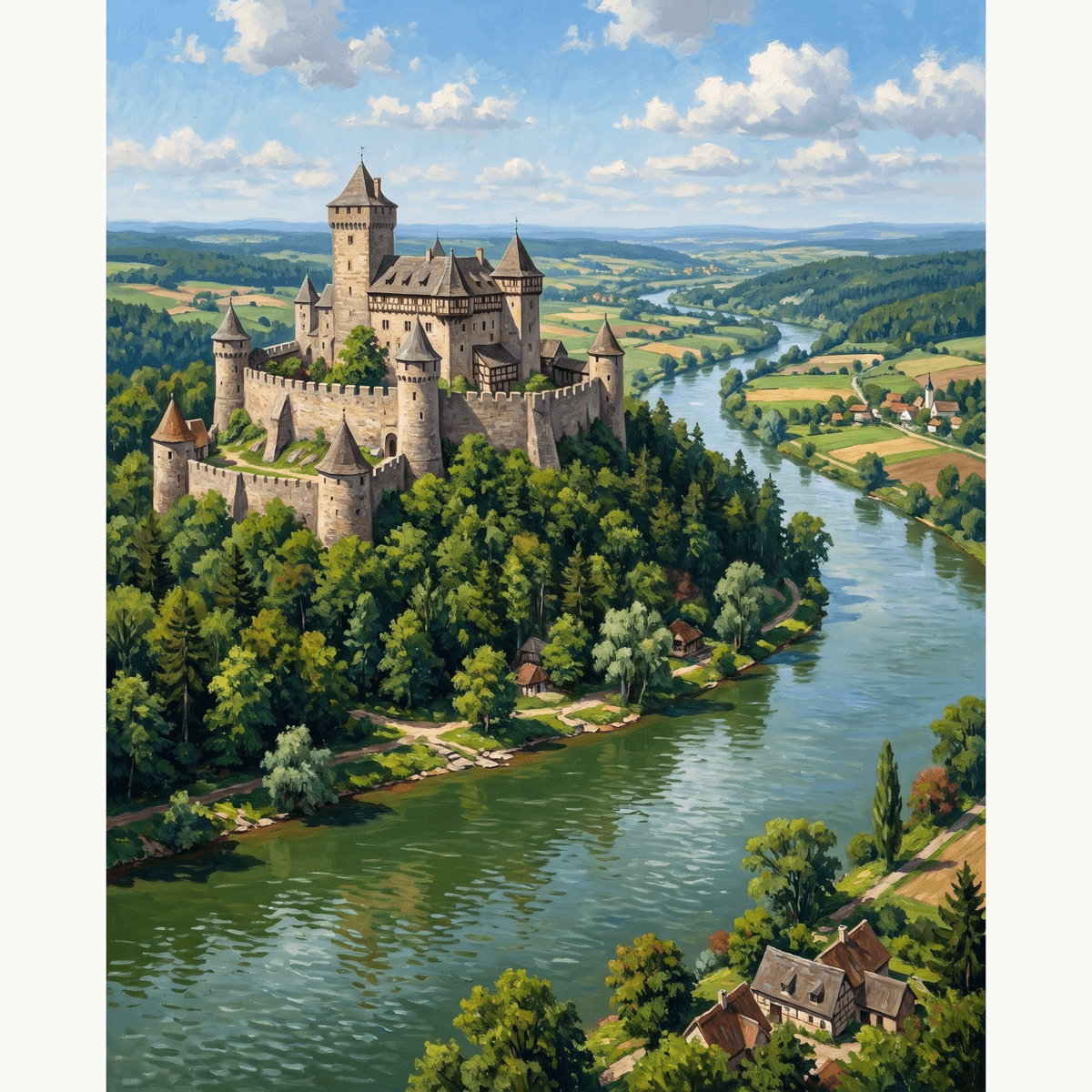 Castle Valley Dawn - Number Artist Paint by Numbers Kits
