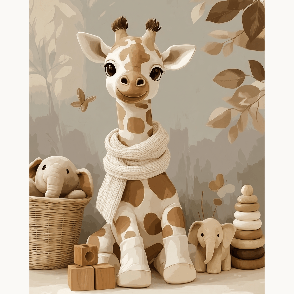 Giraffe's Childhood - Number Artist Paint by Numbers Kits