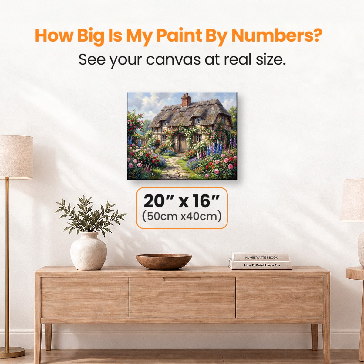 Rose Cottage - Number Artist Paint by Numbers Kits