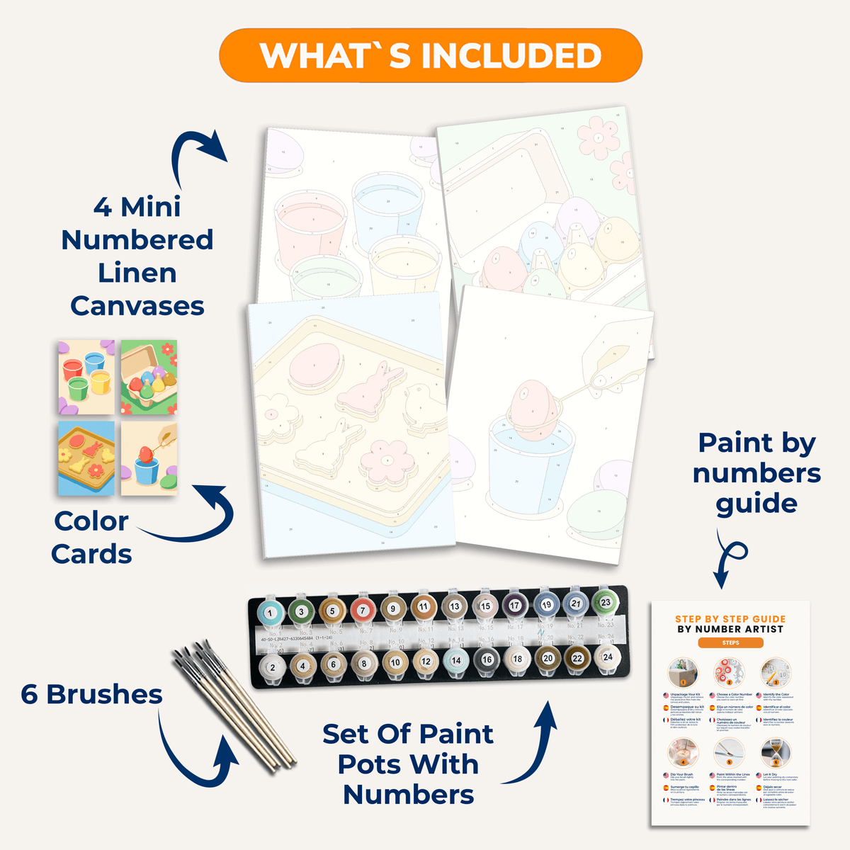Egg Fun - Number Artist Paint by Numbers Kits