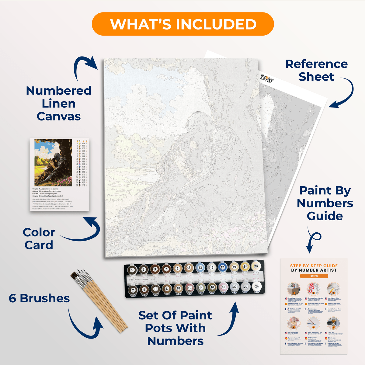 Knight's Respite - Number Artist Paint by Numbers Kits