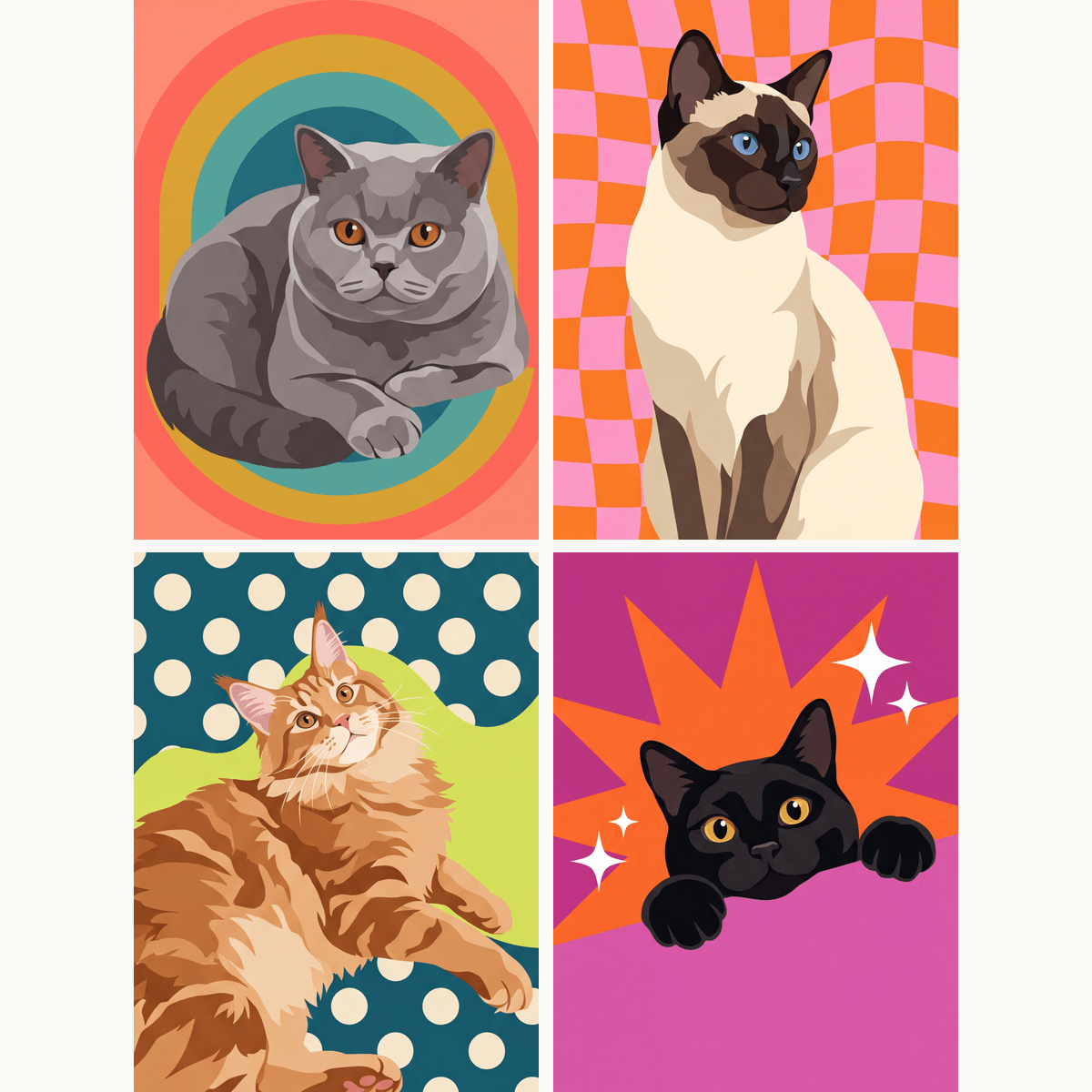 Purring Style - Number Artist Paint by Numbers Kits