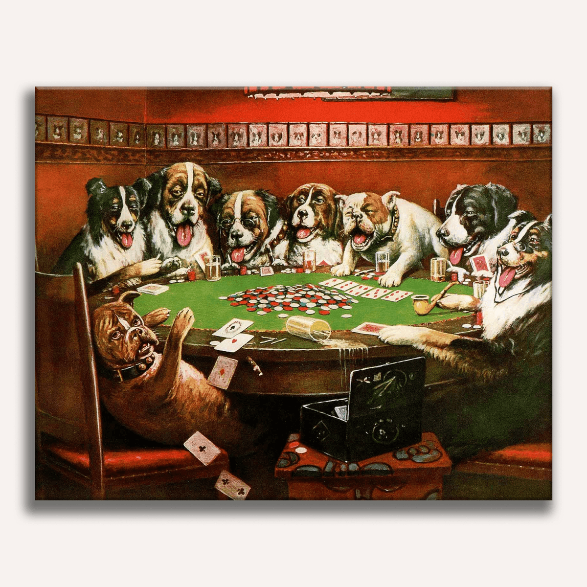 Poker Sympathy by Cassius M. Coolidge - Number Artist Paint by Numbers Kits