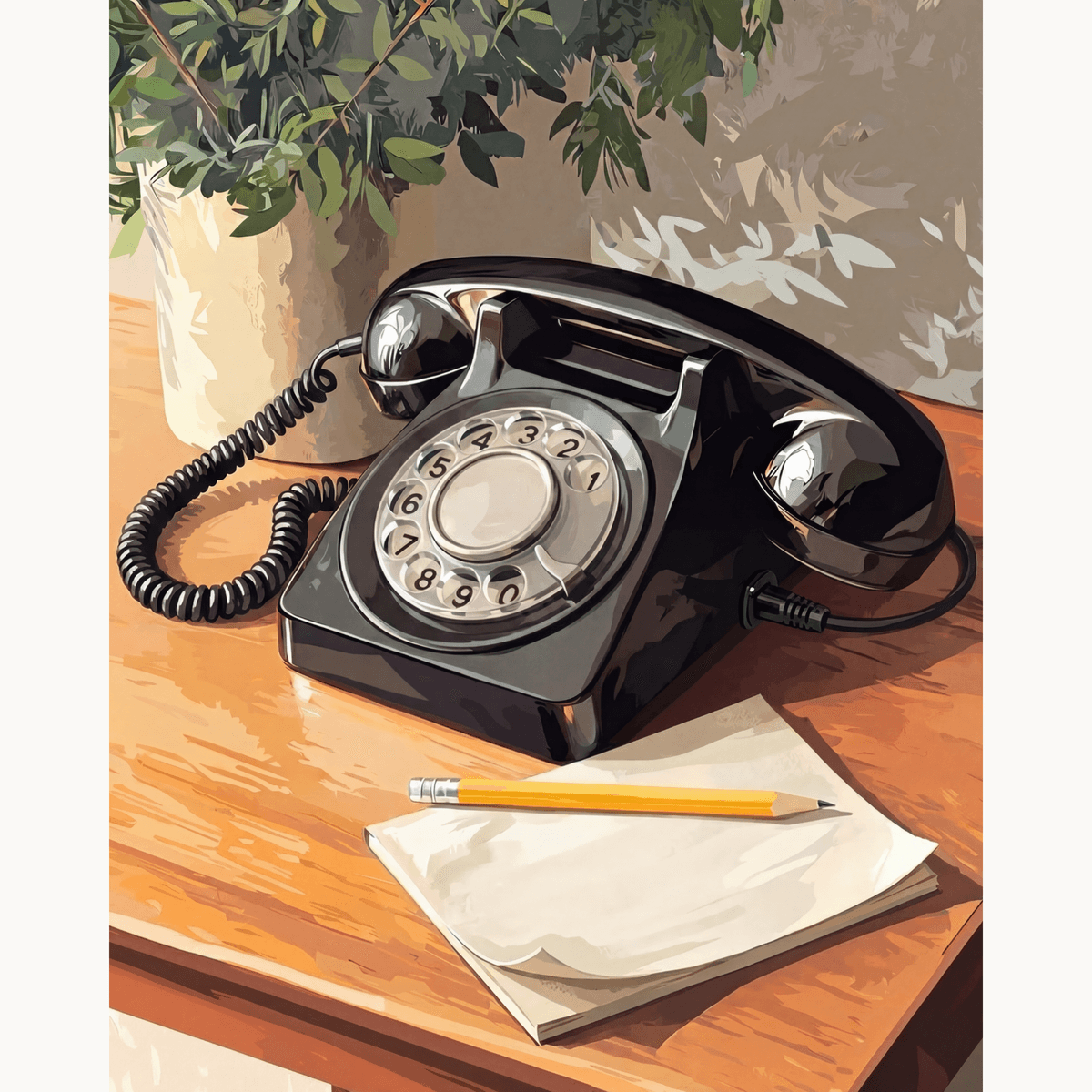 Rotary Phone - Number Artist Paint by Numbers Kits