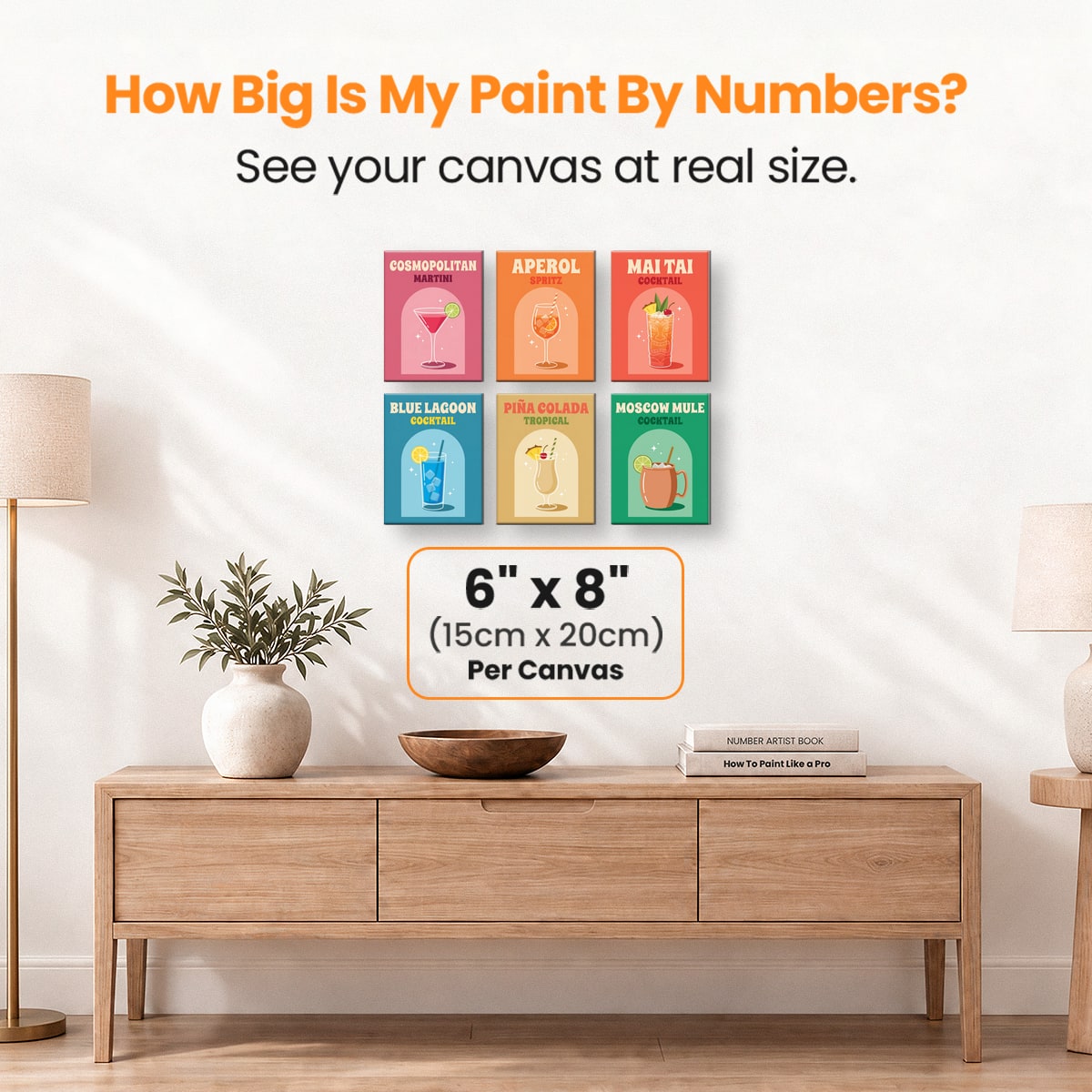 Cocktail Club Vol. 2 - Number Artist Paint by Numbers Kits