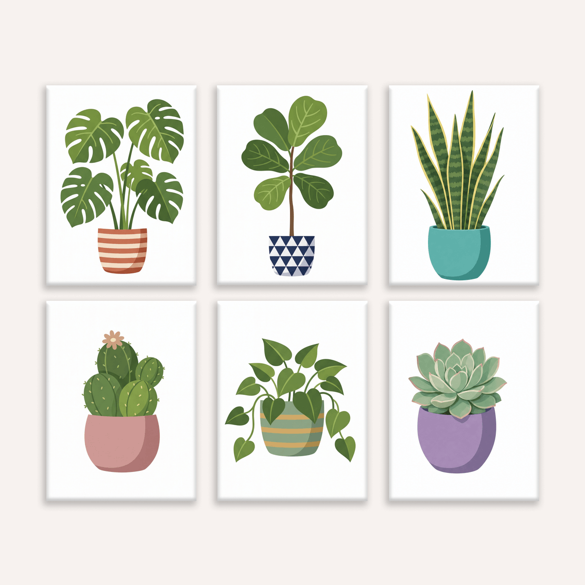 Leafy Minimalism - Number Artist Paint by Numbers Kits