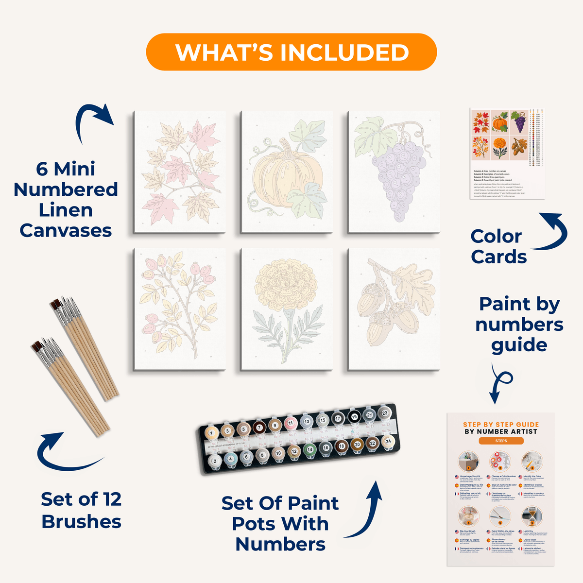 Autumn Harvest - Number Artist Paint by Numbers Kits