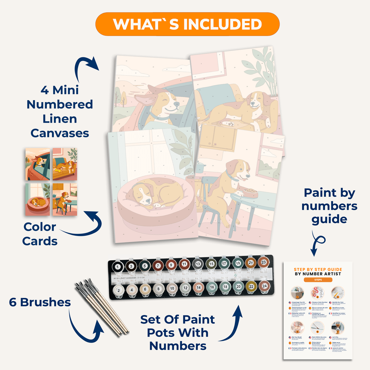 Canine Days - Number Artist Paint by Numbers Kits
