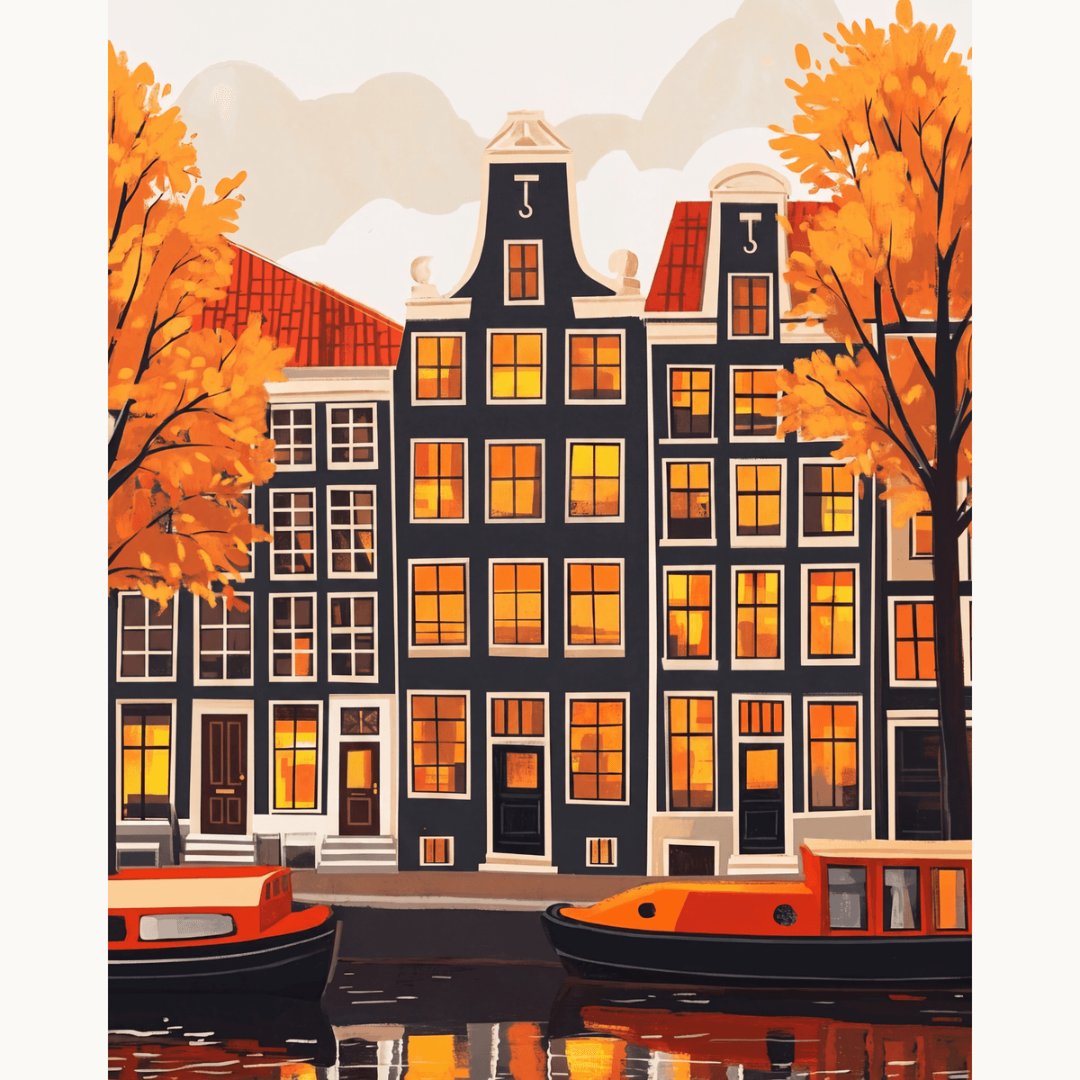 Homes of Amsterdam - Number Artist Paint by Numbers Kits