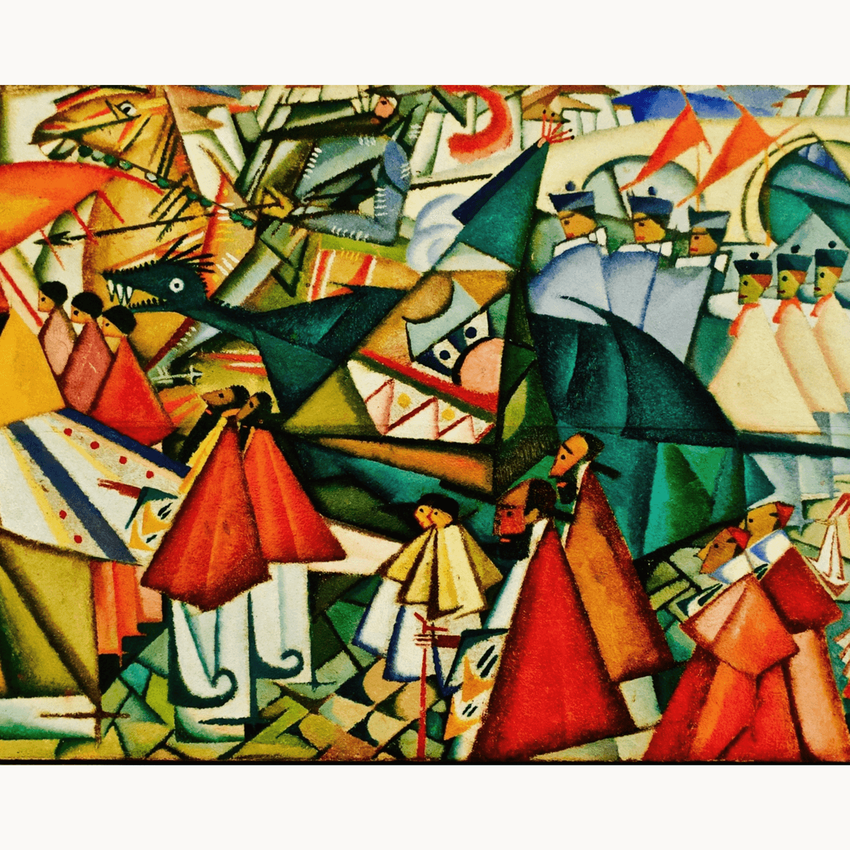 Corpus Christi Procession by Amadeo de Souza-Cardoso - Number Artist Paint by Numbers Kits