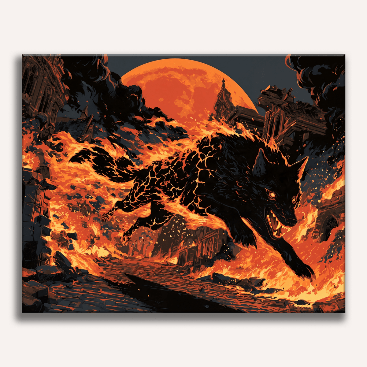Howling Flames - Number Artist Paint by Numbers Kits