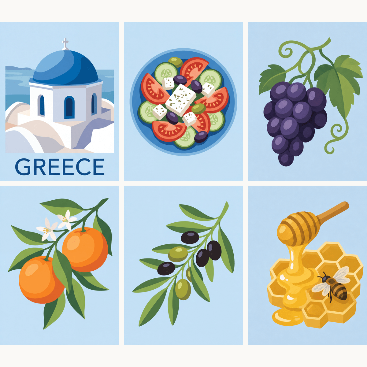 Taste of Greece - Number Artist Paint by Numbers Kits