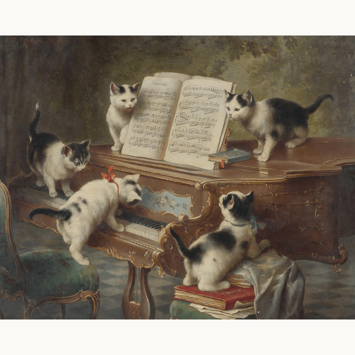 The Kittens' Recital by Carl Reichert - Number Artist Paint by Numbers Kits