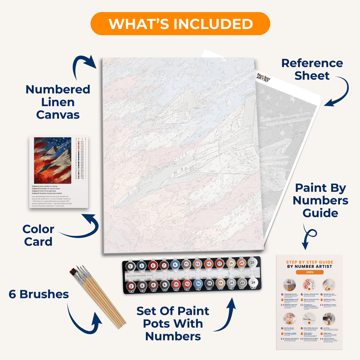 Memorial Flyover - Number Artist Paint by Numbers Kits
