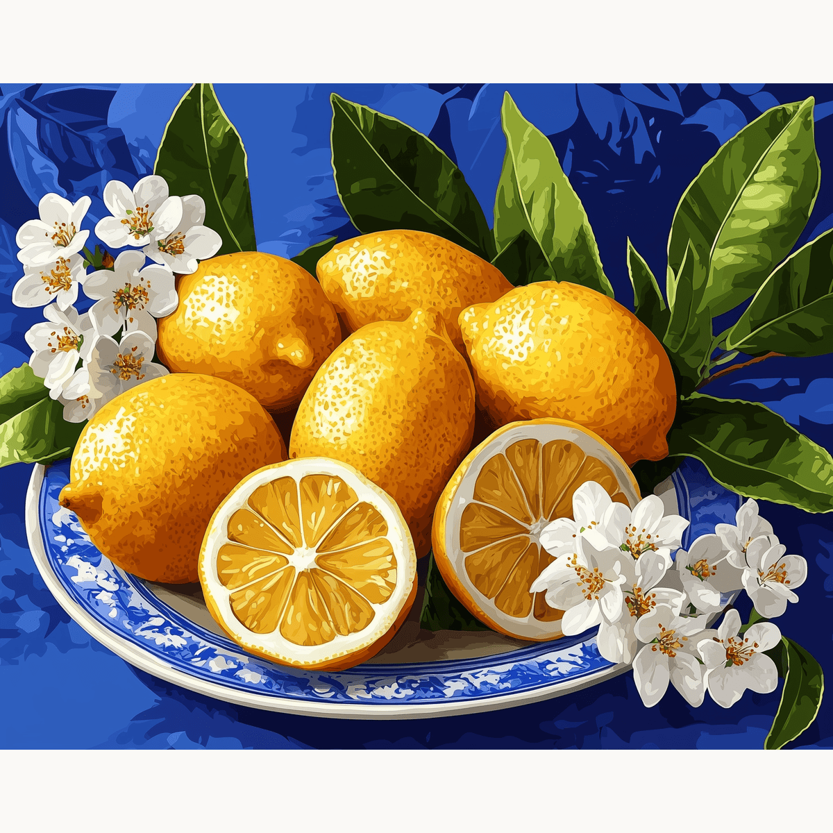 Sunny Yellow Lemons - Number Artist Paint by Numbers Kits
