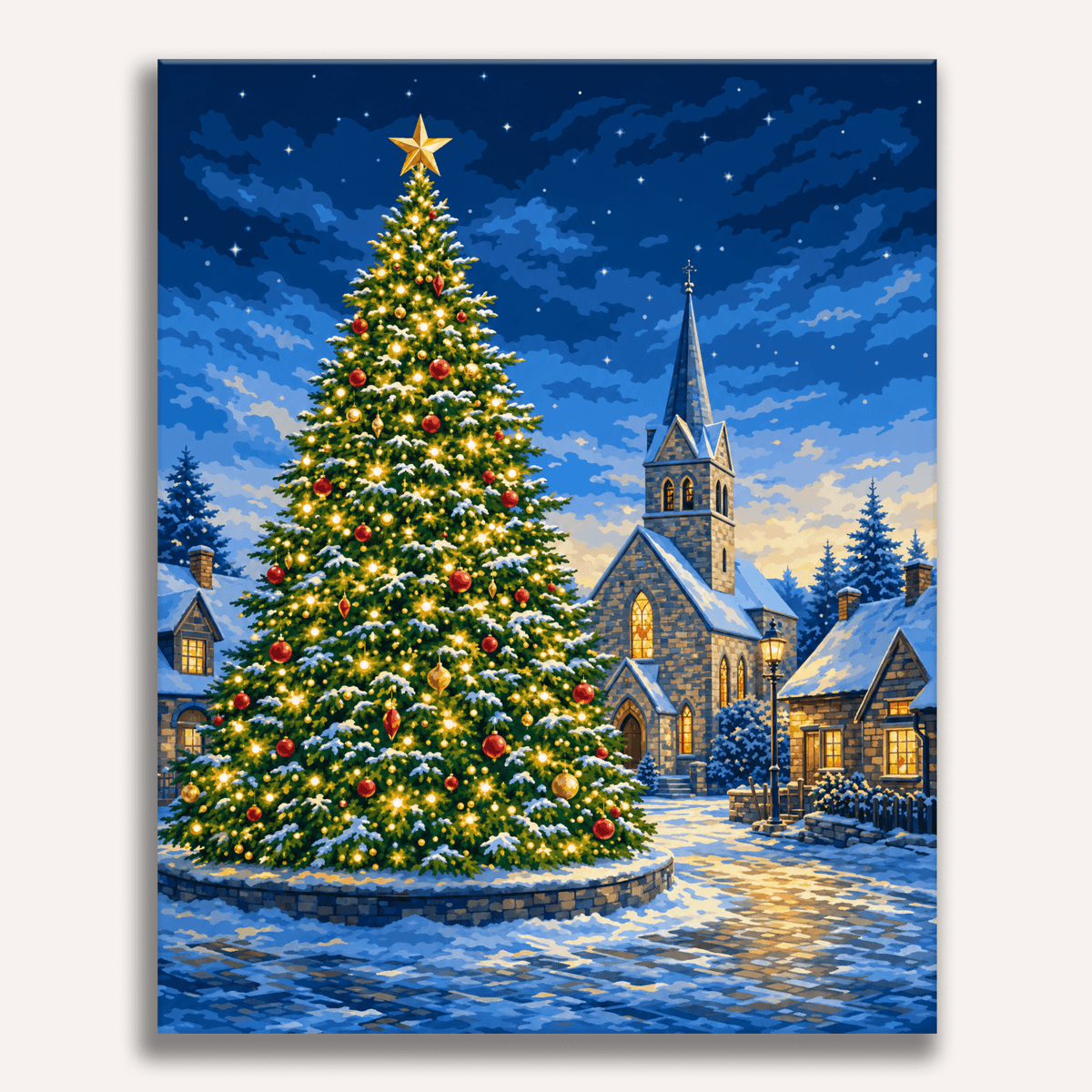 Town Gathering - Number Artist Paint by Numbers Kits