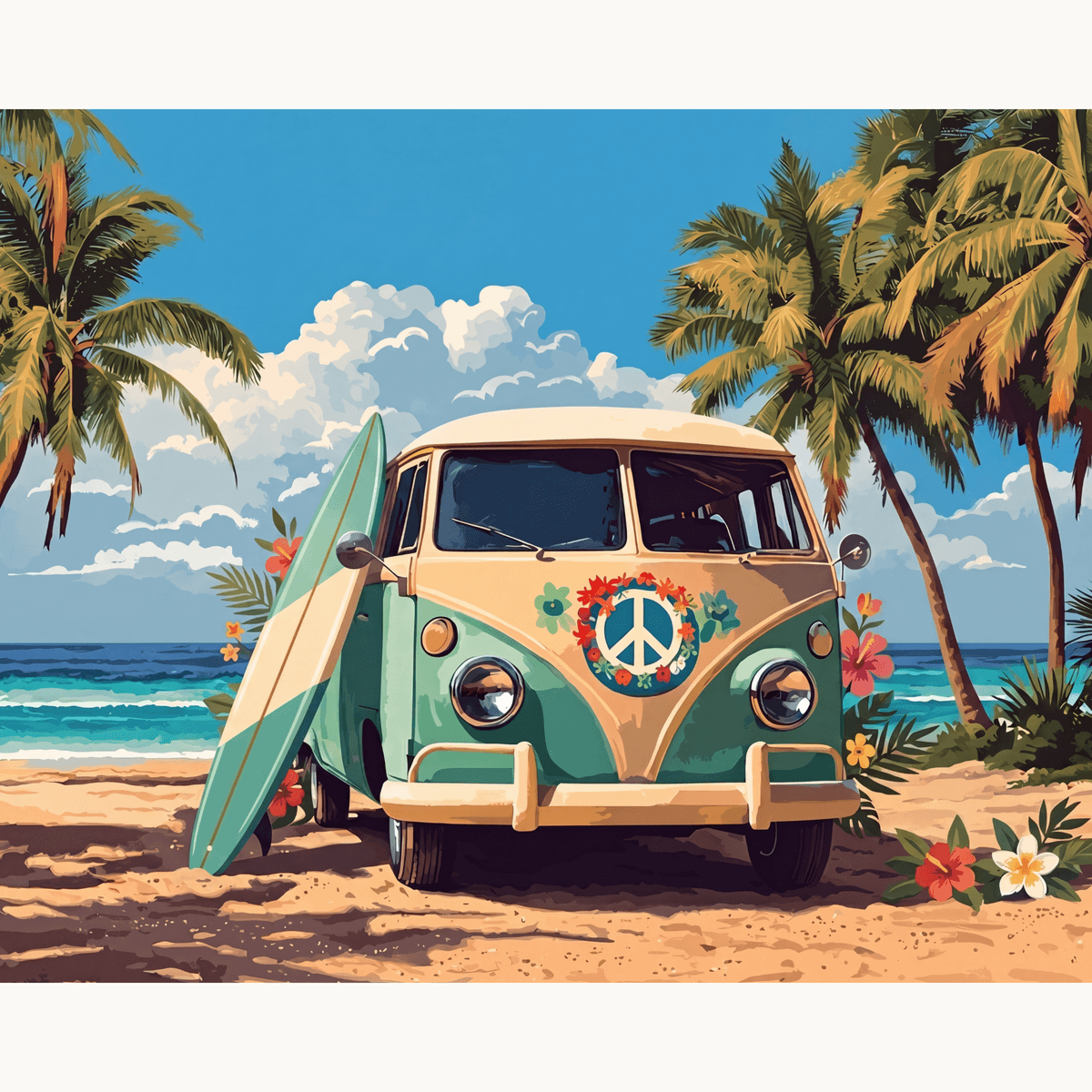 Camper Van - Number Artist Paint by Numbers Kits