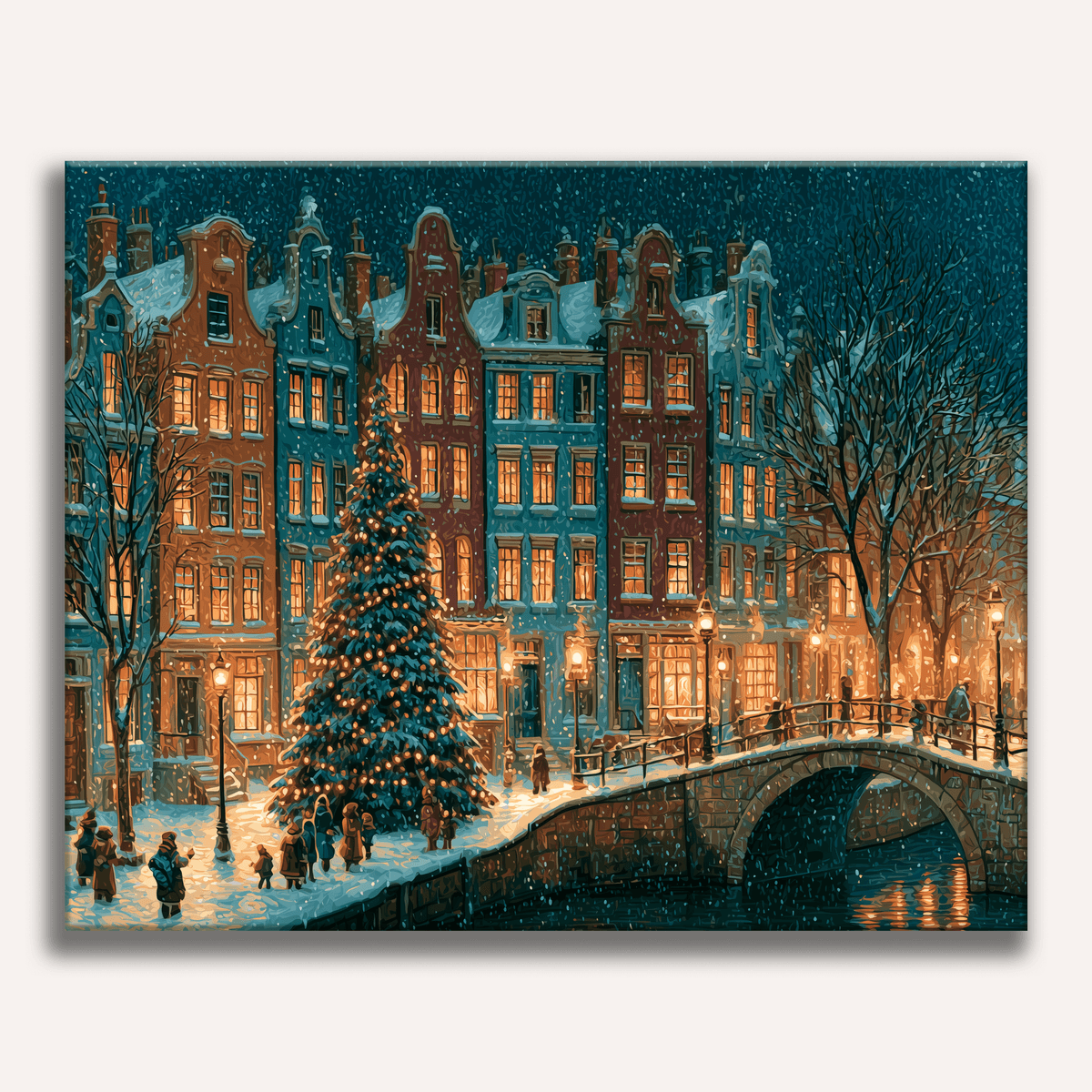 Snowy Night - Number Artist Paint by Numbers Kits