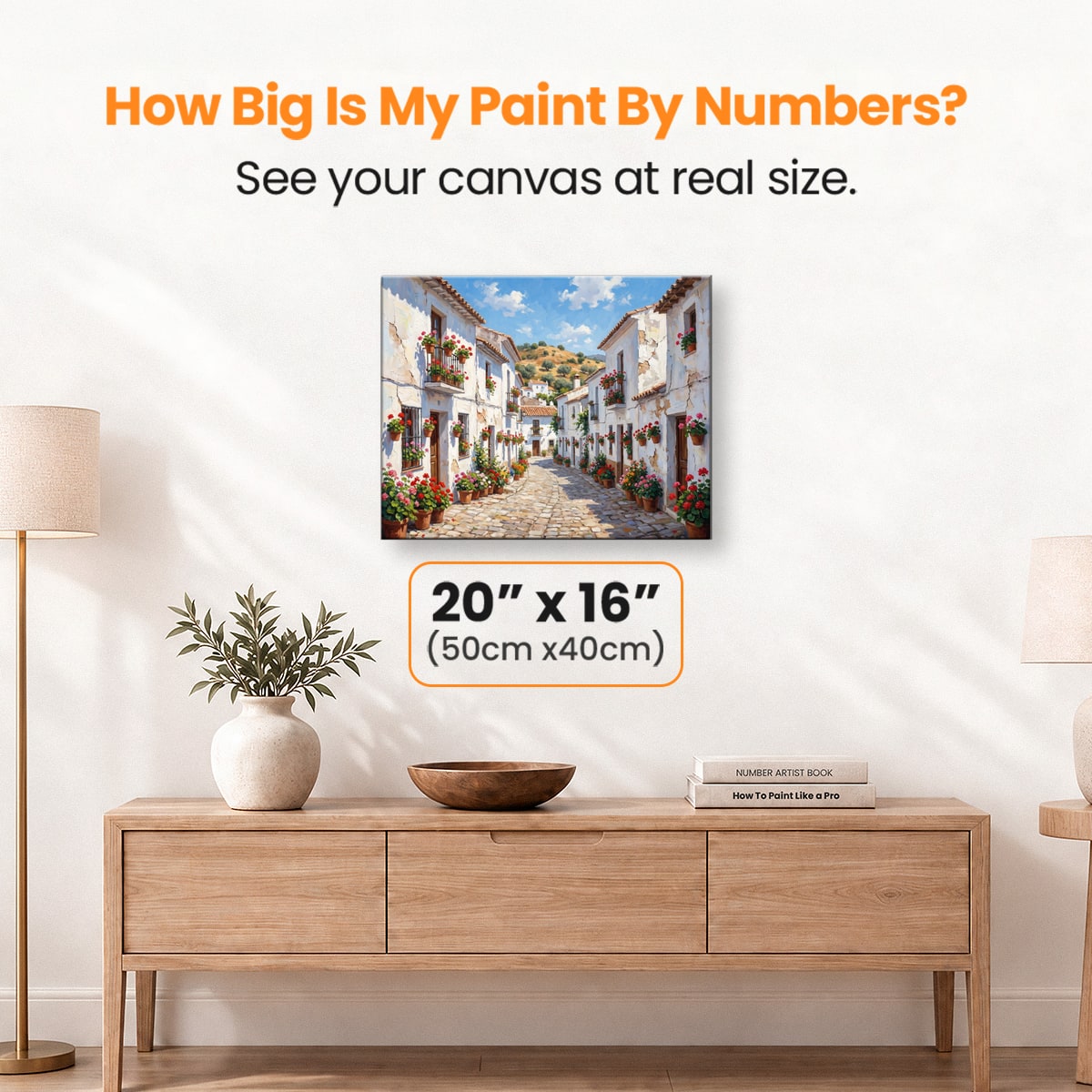 Whitewashed Warmth - Number Artist Paint by Numbers Kits