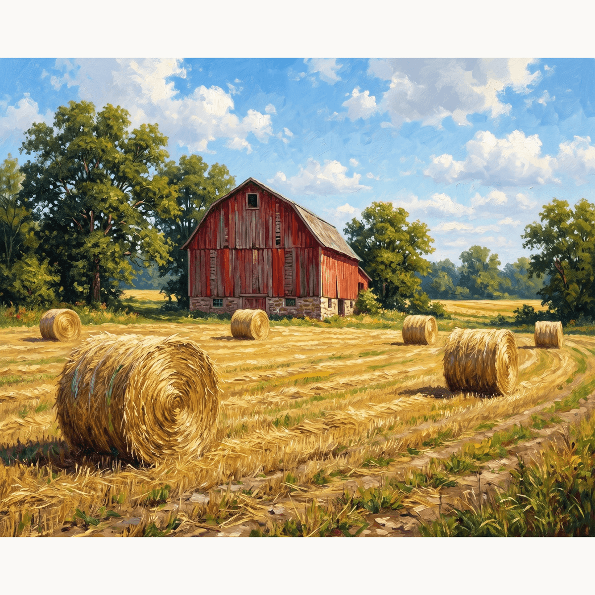 Golden Hay Meadow - Number Artist Paint by Numbers Kits