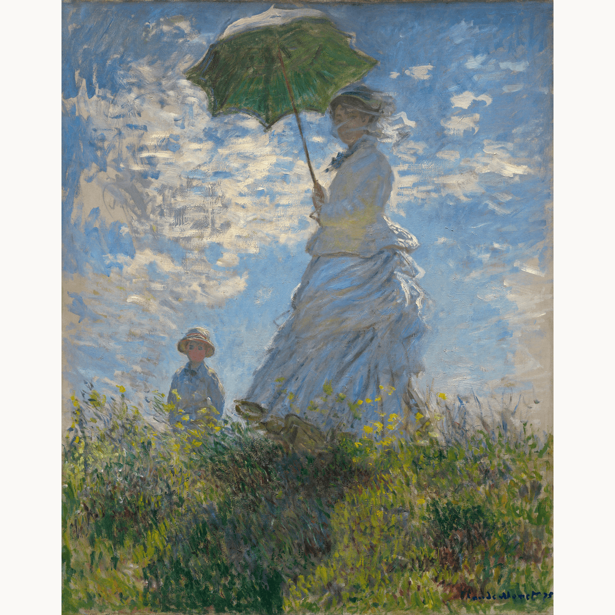 Woman with a Parasol by Claude Monet - Number Artist Paint by Numbers Kits