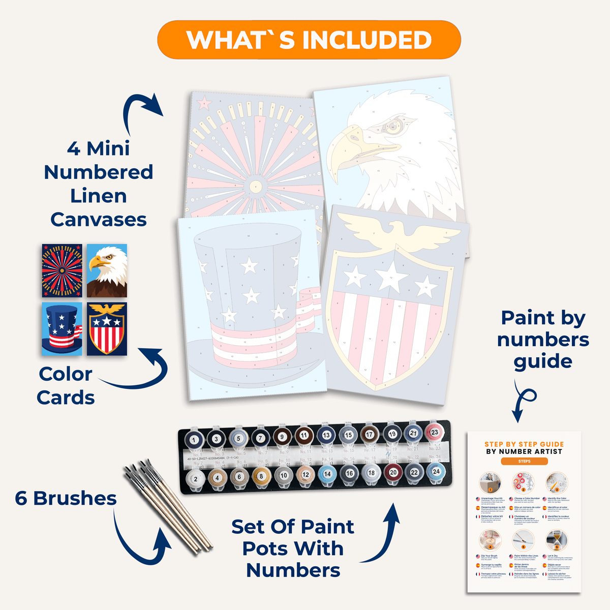 Proud Patriot - Number Artist Paint by Numbers Kits