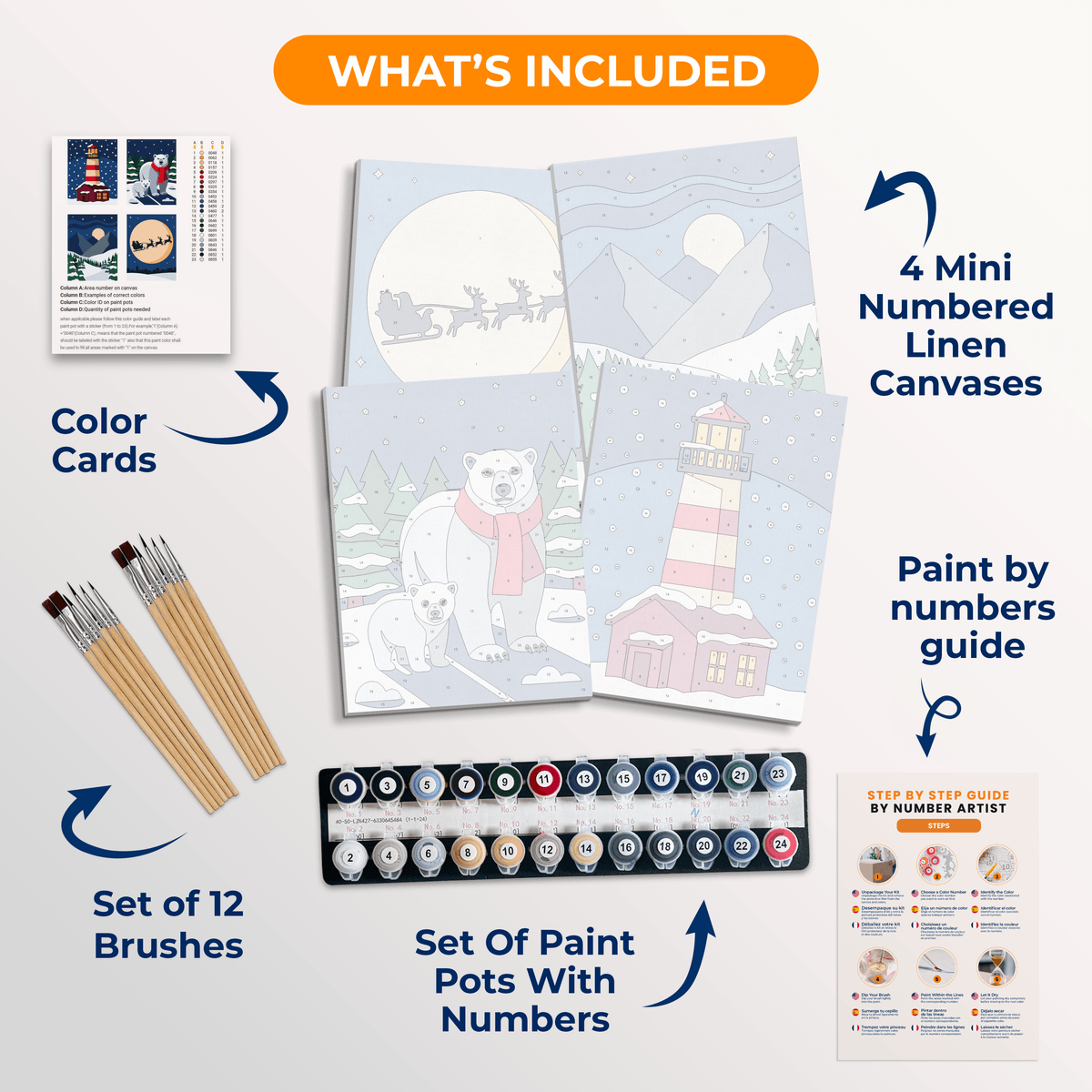 Winter Magic - Number Artist Paint by Numbers Kits