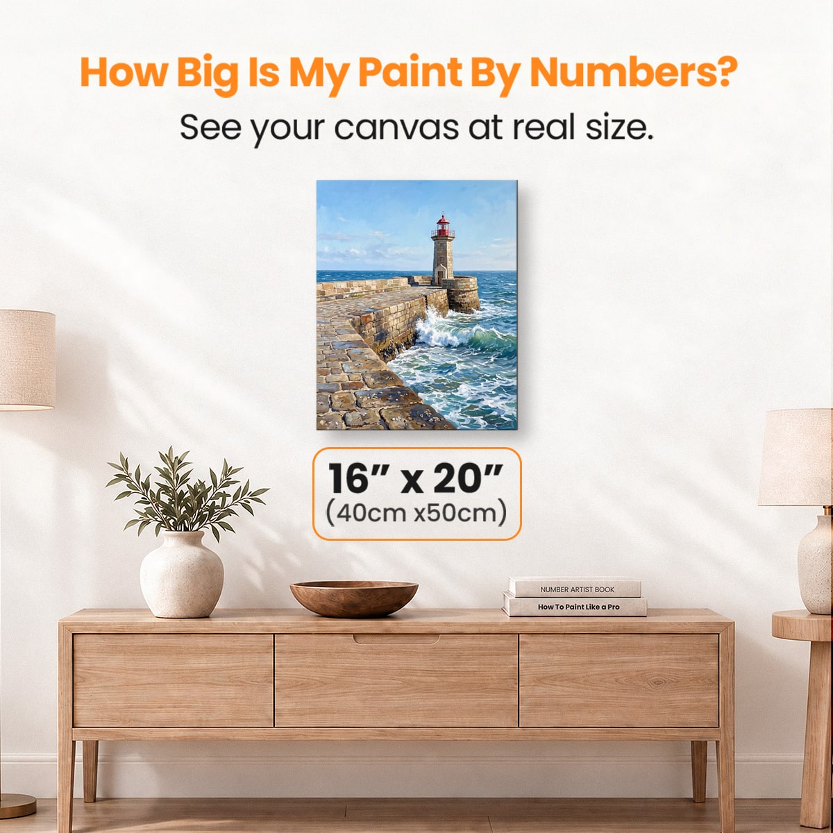 Lighthouse Pier - Number Artist Paint by Numbers Kits