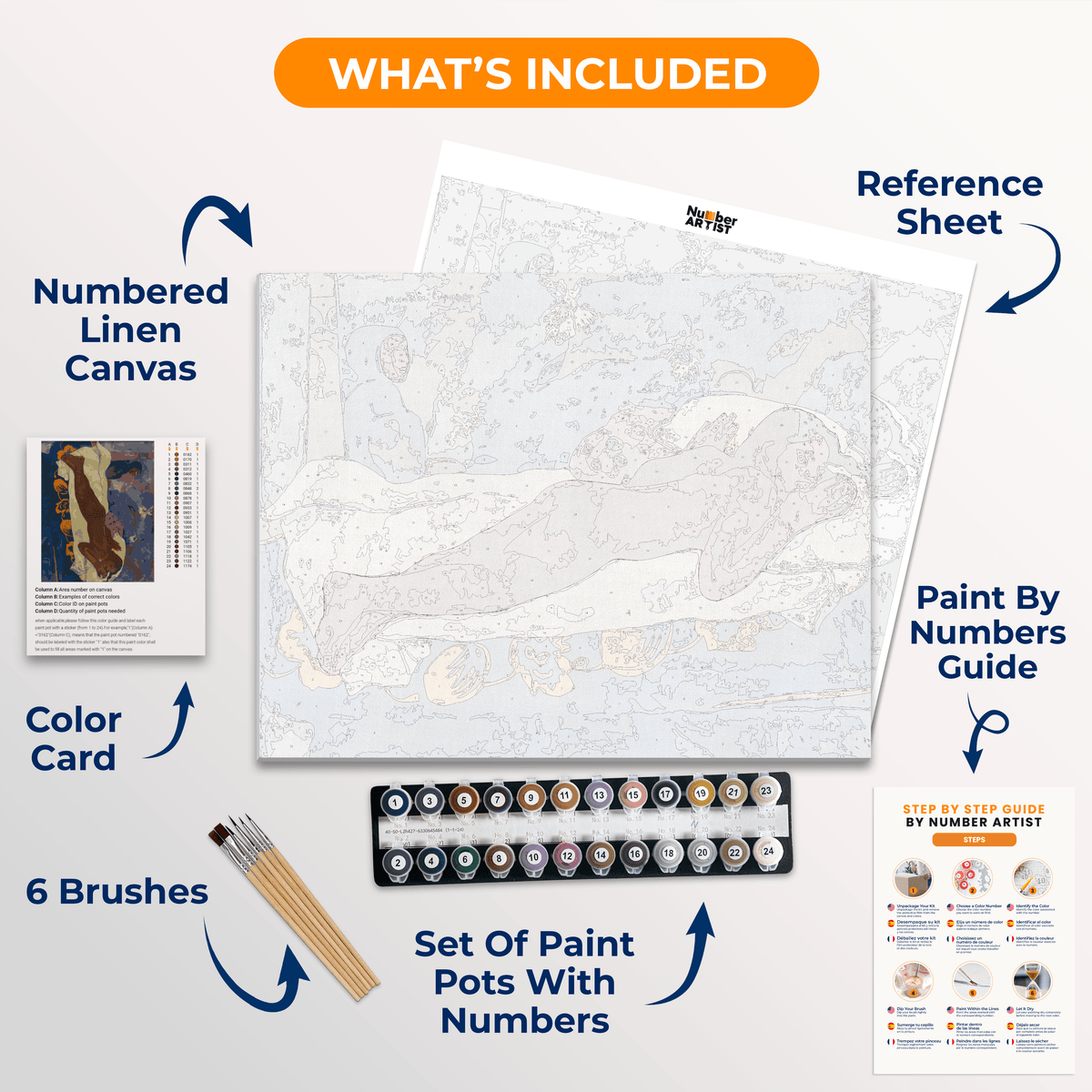 Spirit of the Dead Watching by Paul Gauguin - Number Artist Paint by Numbers Kits