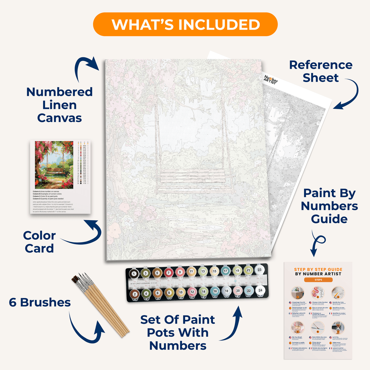 Lonely Forest Bench - Number Artist Paint by Numbers Kits
