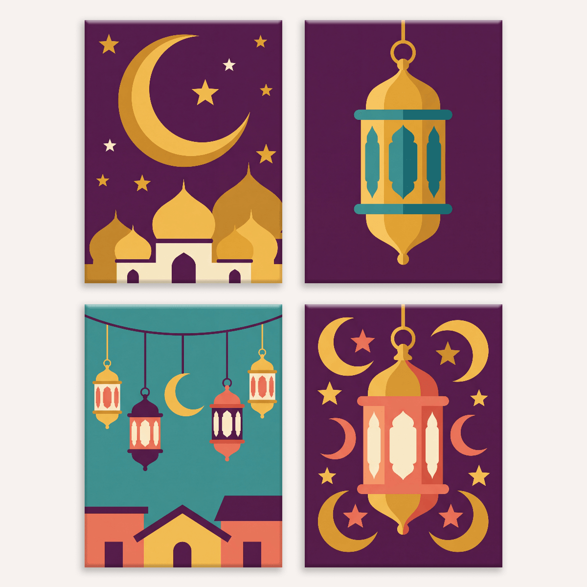 Ramadan Lanterns - Number Artist Paint by Numbers Kits