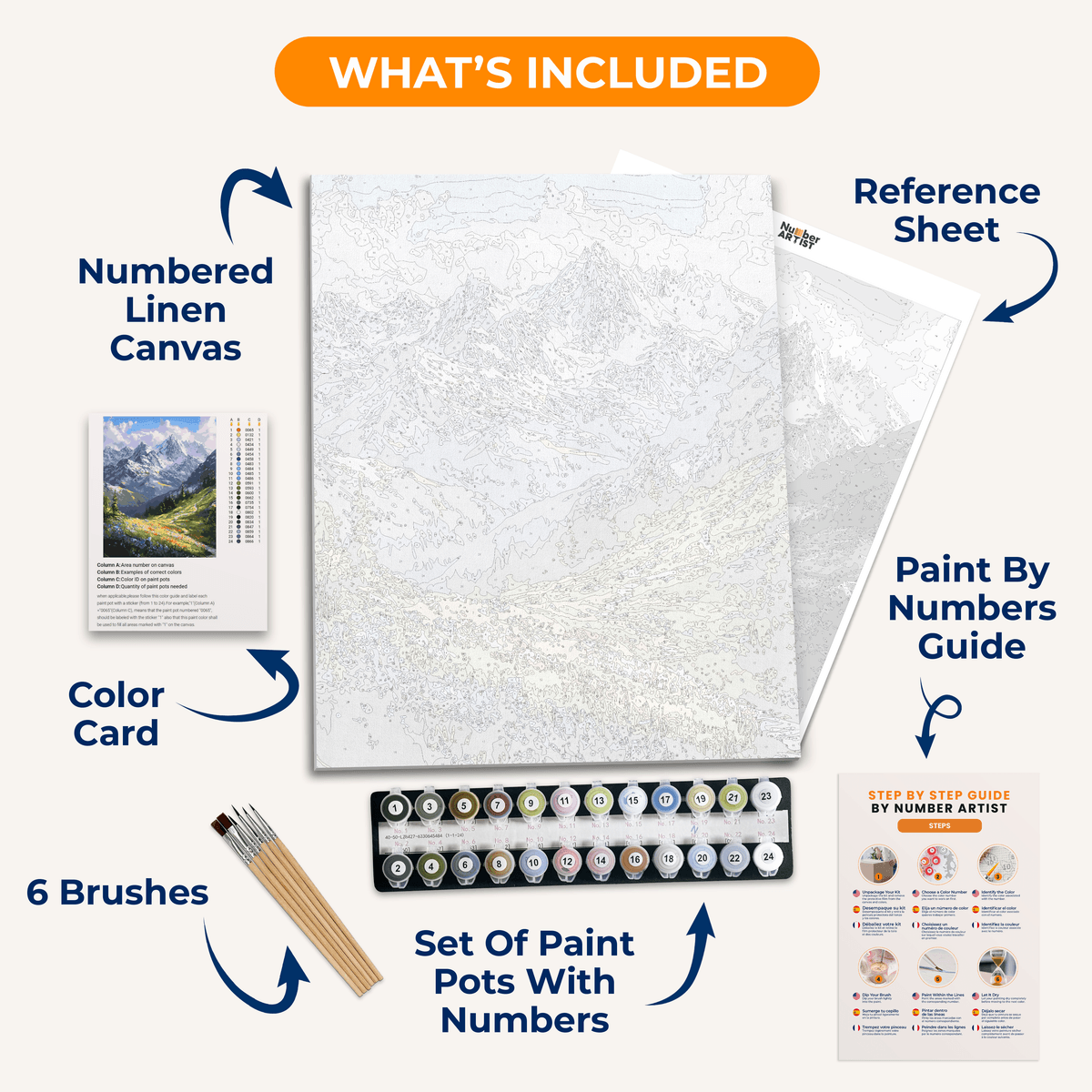 Mountain Path - Number Artist Paint by Numbers Kits