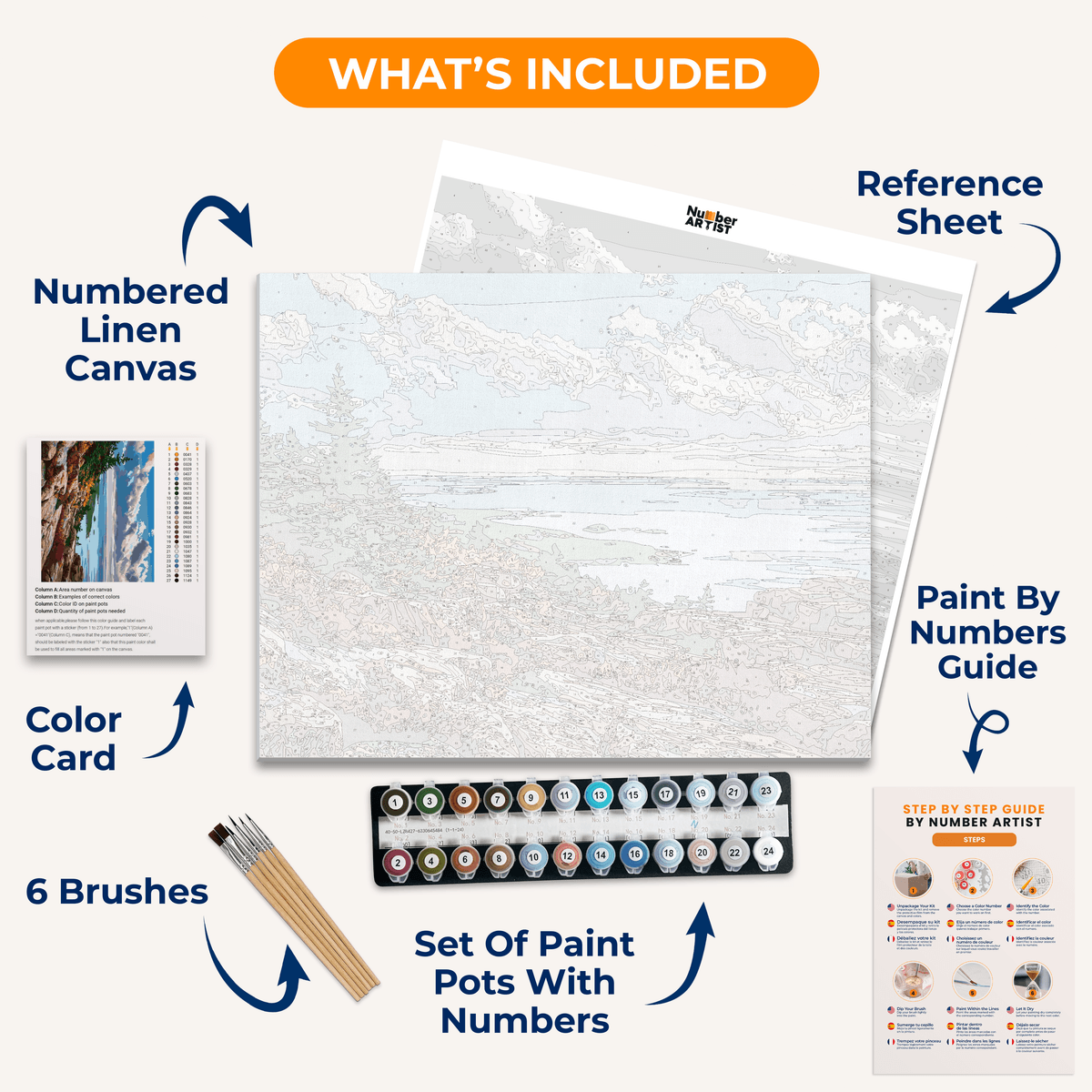 Acadia National Park - Number Artist Paint by Numbers Kits