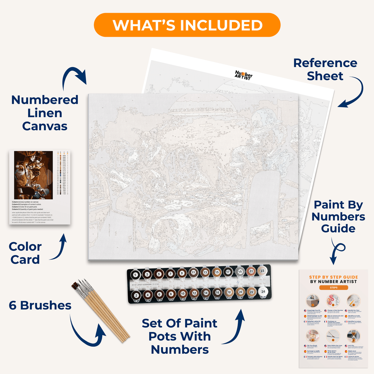 Pinched with Four Aces by Cassius M. Coolidge - Number Artist Paint by Numbers Kits