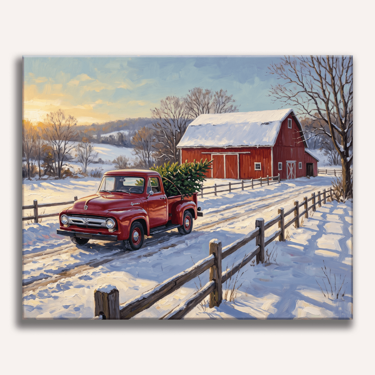 Red Truck Tradition - Number Artist Paint by Numbers Kits