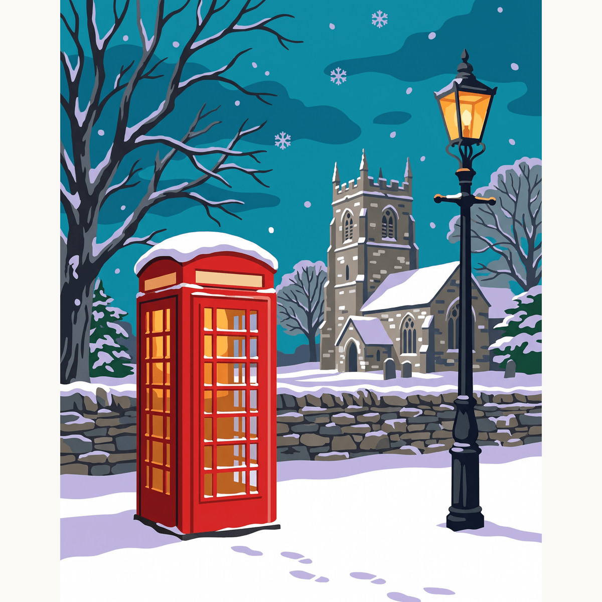 Red Box Frost - Number Artist Paint by Numbers Kits