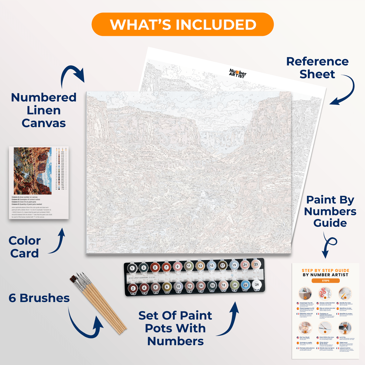 Canyon Bend - Number Artist Paint by Numbers Kits