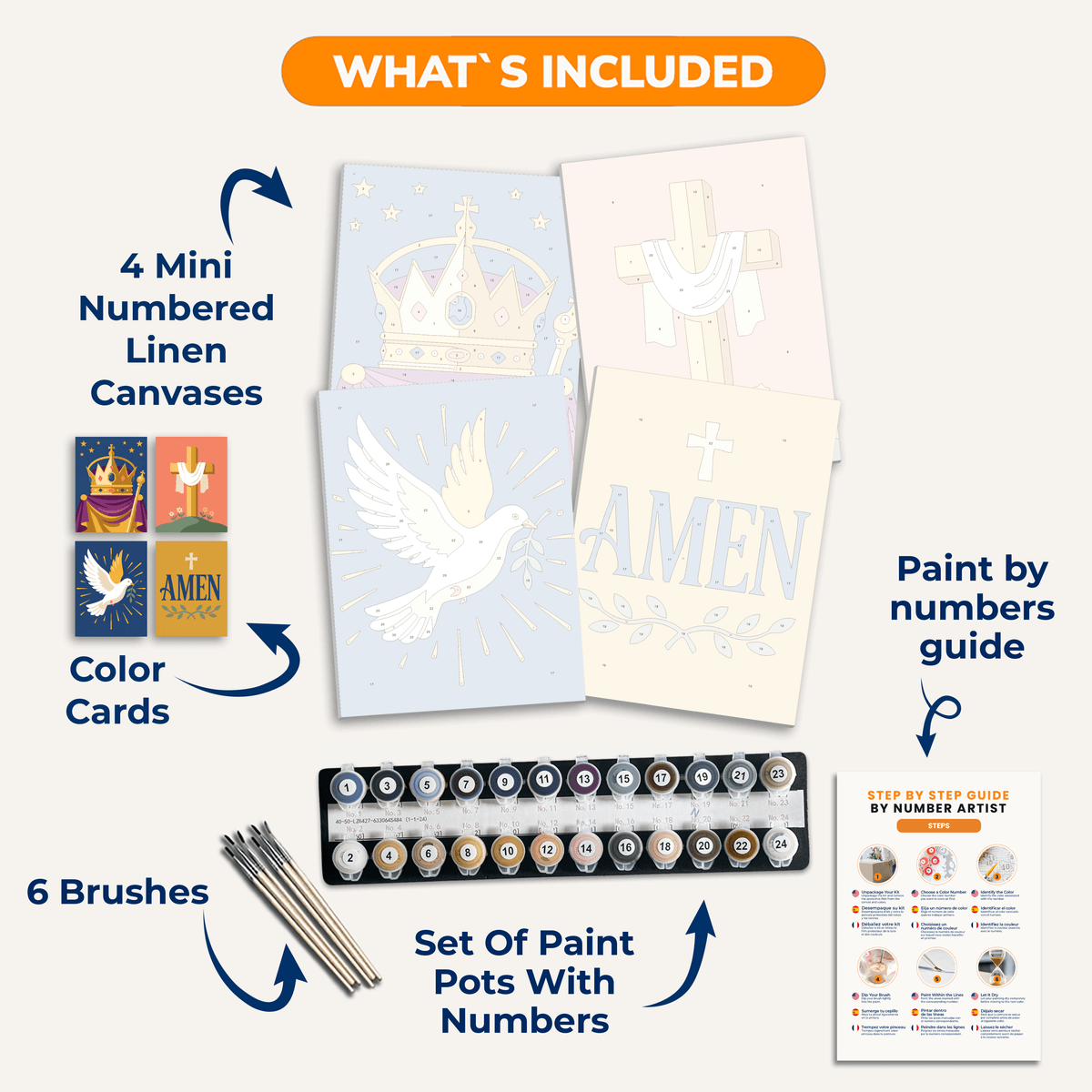 Christian Faith - Number Artist Paint by Numbers Kits