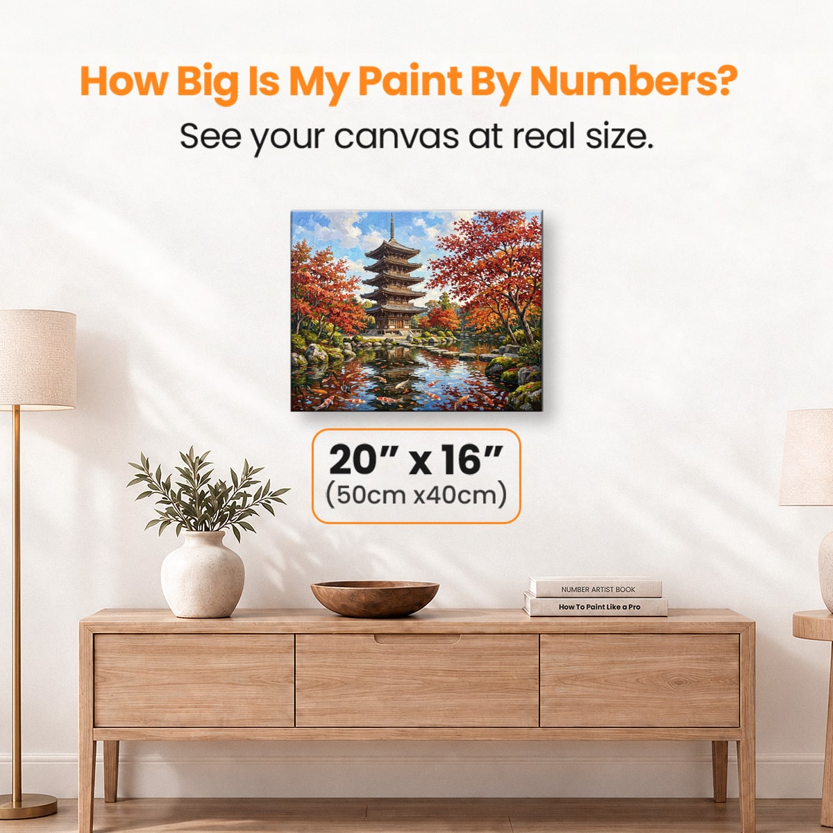 Temple Garden Peace - Number Artist Paint by Numbers Kits
