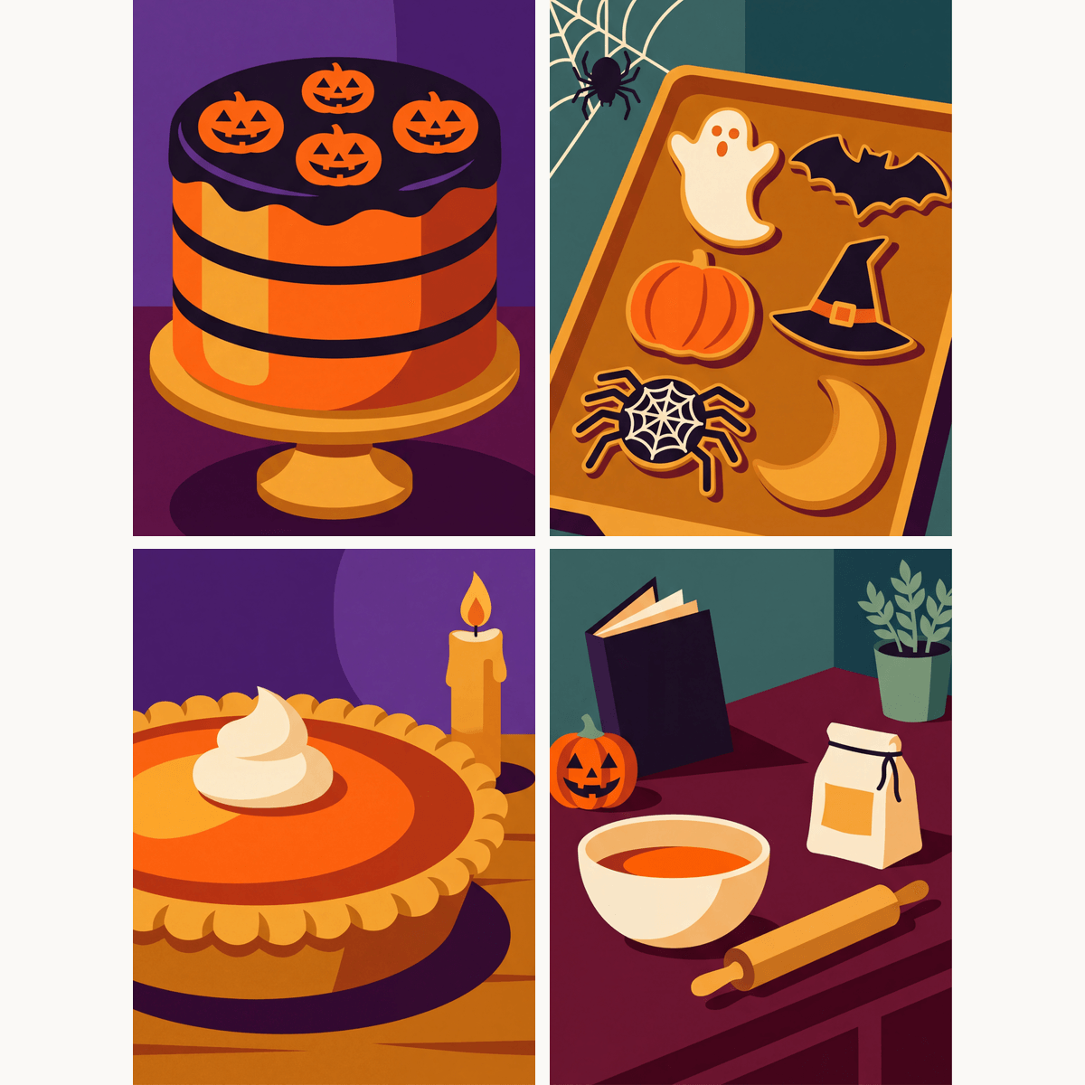 Spooky Bakery - Number Artist Paint by Numbers Kits